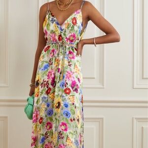 Alice + Olivia Samantha Mock-Wrap Dress w/ Belt